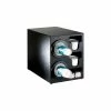 Dispense-Rite® Countertop 2 Cup Dispenser w/Organizers - Black -Dispensers & Organizers Sales DEI BFL C 2BT