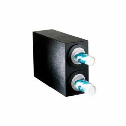 Dispense-Rite® BFL Countertop 2 Cup Dispensing Cabinet - Black
