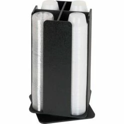 Dispense-Rite® RCLO-SM-4BT - Portion Cup And Lid Organizer, 4 Sections, Countertop