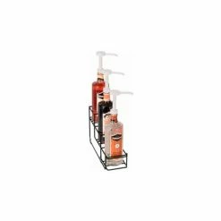 Dispense-Rite® 3 Compartment Wire Rack Bottle Organizer