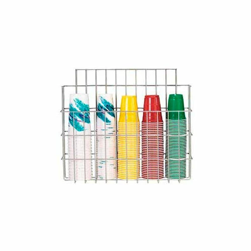 Dispense-Rite® Surface Mounted Wire Cup Caddy 3 Dispense-Rite® Surface Mounted Wire Cup Caddy