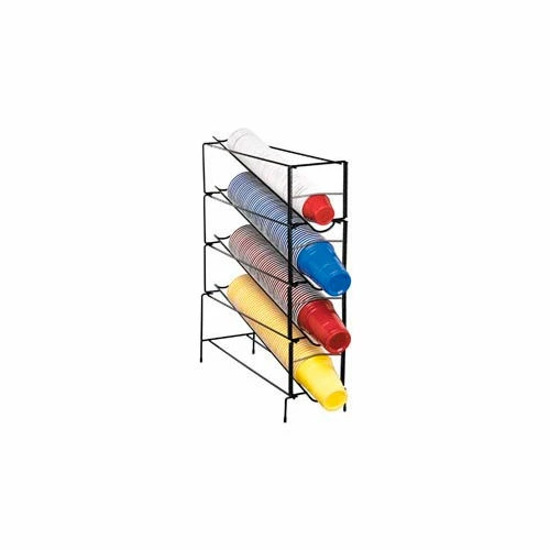 Dispense-Rite® 4 Section Vertical Wire Rack Cup Dispenser 3 Dispense-Rite® 4 Section Vertical Wire Rack Cup Dispenser