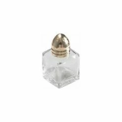 Winco G-101 Square Shakers W/ Brass Tone Tops, 12/Pack