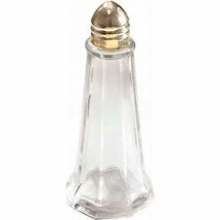 Winco G-111 Tower Shakers W/ Brass Tone Tops, 1 oz - Pkg Qty 3