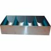 Winco SCB-4 4 Compartment Cutlery Bin, 17"L, 10"W, 3-1/2"H, Stainless Steel -Dispensers & Organizers Sales DWL SCB 4