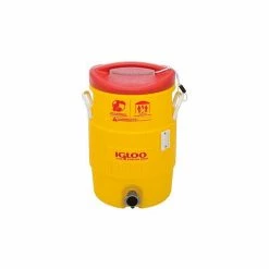 Igloo 48153 - Water & Beverage Cooler, Heat Stress Solution, Yellow, 5 Gallons -Dispensers & Organizers Sales IGO 385 48153