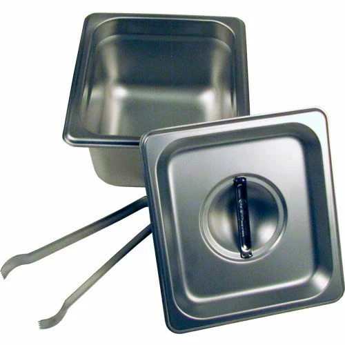 Paragon 5062S - Steam Table Pan Set, 1/6 Size, 2-1/2" Deep with Lid and Tongs, Stainless Steel 3 Paragon 5062S - Steam Table Pan Set, 1/6 Size, 2-1/2" Deep with Lid and Tongs, Stainless Steel
