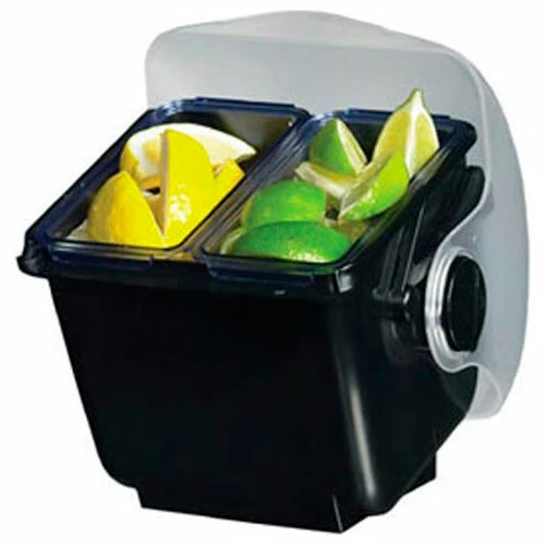 San Jamar Mini Dome Domed Condiment Center, Holds (2) 1 Pt. Chillable Trays 3 San Jamar Mini Dome Domed Condiment Center, Holds (2) 1 Pt. Chillable Trays