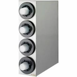 San Jamar Beverage Cabinet, (4) Cup Dispensers