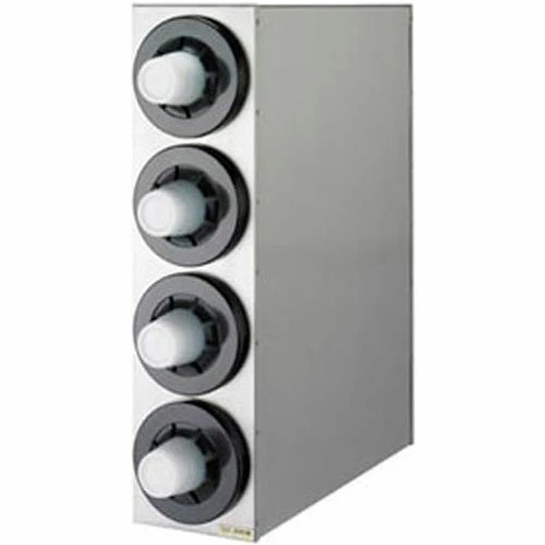 San Jamar Beverage Cabinet, (4) Cup Dispensers 3 San Jamar Beverage Cabinet, (4) Cup Dispensers