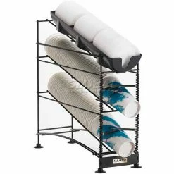 San Jamar® Wireworks™ 3 Tier, 2 Cup Dispensers and 1 Lid Organizer, C8503WF