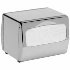 San Jamar Tabletop Napkin Dispenser, Two Sided, Fullfold, S/S W/Chrome Finish