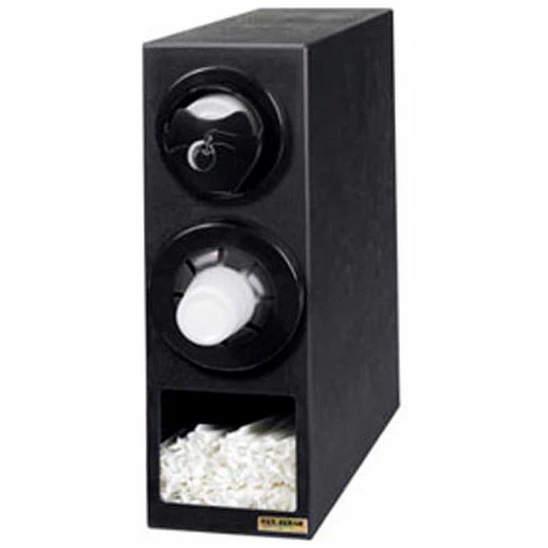 San Jamar Sentry™ Dimension™ Beverage And Lid Cabinet W/ Straw Comp, Black Trim Rings 3 San Jamar Sentry™ Dimension™ Beverage And Lid Cabinet W/ Straw Comp, Black Trim Rings