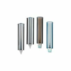 San Jamar C3260TBL - Cup Dispensers, Large, Pull-Type, Arctic Blue, 16" Tube, High Impact Plastic - Pkg Qty 6