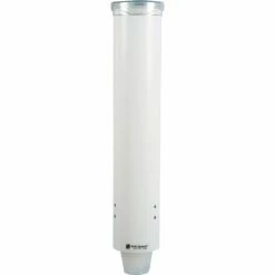 San Jamar C4160WH, Small Pull-Type Water Cup Dispenser, 3-5 oz., White - Pkg Qty 12 9 San Jamar C4160WH, Small Pull-Type Water Cup Dispenser, 3-5 oz., White - Pkg Qty 12 -Dispensers & Organizers Sales SJA c4160wh