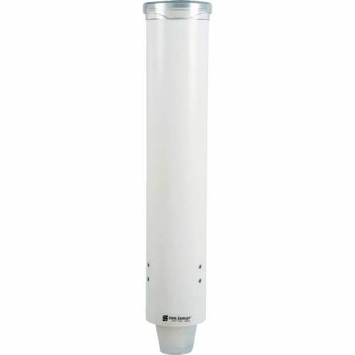 San Jamar C4160WH, Small Pull-Type Water Cup Dispenser, 3-5 oz., White - Pkg Qty 12 6 San Jamar C4160WH, Small Pull-Type Water Cup Dispenser, 3-5 oz., White - Pkg Qty 12 - Image 4
