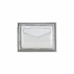 San Jamar In-Counter Napkin Disp. 19-5/8h x 7w x 5-1/2d,Clear Face,Stainless Body,Fullfold