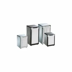 San Jamar Table-Top Napkin Dispensers, 7-1/2 h x 3-3/4 w x 4 d, Chrome