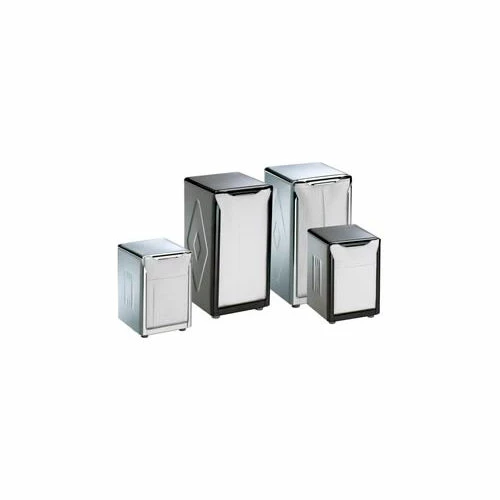 San Jamar Table-Top Napkin Dispensers, 5-1/2 h x 3-3/4 w x 4 d, Chrome 3 San Jamar Table-Top Napkin Dispensers, 5-1/2 h x 3-3/4 w x 4 d, Chrome