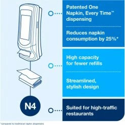Tork® Xpressnap Stand Napkin Dispenser, Black -Dispensers & Organizers Sales Tork6332000 08