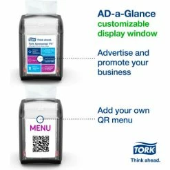 Tork® Xpressnap Fit Napkin Dispenser, Tabletop, Black -Dispensers & Organizers Sales Tork7232000 05