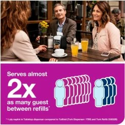 Tork® Xpressnap Fit Napkin Dispenser, Tabletop, Black -Dispensers & Organizers Sales Tork7232000 08