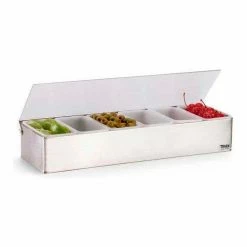 Vollrath® Traex Kondi-Keeper Stainless Steel Condiment Dispensers 4702 W/ Standard Lid 6 Insert