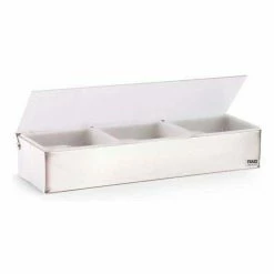 Vollrath® Traex Kondi-Keeper Stainless Steel Condiment Dispensers 4705 W/ Standard Lid 3 Insert