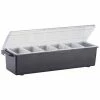 Vollrath® Traex Plastic Condiment Dispenser W/ Standard Lid, 4743-01, Brown, Pint Insert Size -Dispensers & Organizers Sales VOL 4743 01