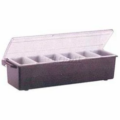 Vollrath® Traex Plastic Condiment Dispenser W/ Standard Lid, 4746-06, Black, Pint Insert Size