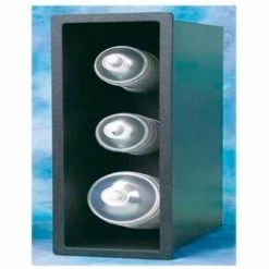 Vollrath® Acry Fab, Flush Mount Horizontal Lid Dispenser FMDL-3H 3 Stack 6-3/4"x18-7/8"x13-1/4"