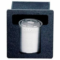 Vollrath® FML-1 - Lid Holder, In-Counter, 1 Column, Black, 7-1/4" x 6-1/2" x 5-3/8"