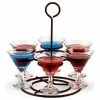 Vollrath® Circular Wire Flight Caddy, WR-1026-06, Holds 6 Glasses, 9" X 11" -Dispensers & Organizers Sales VOL WR 1026 06